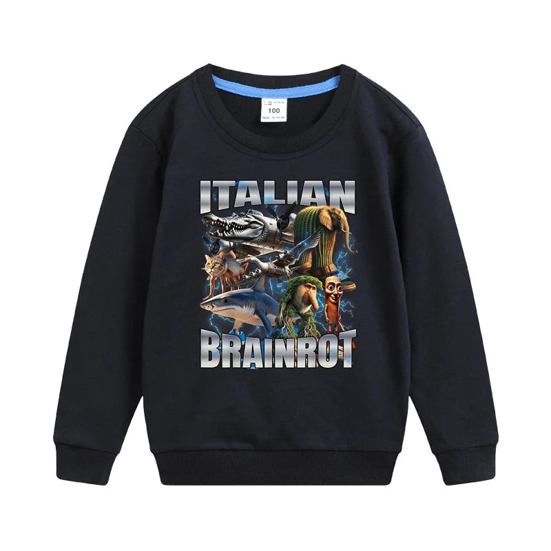 Italienischer Brainrot Kinder-Hoodie
