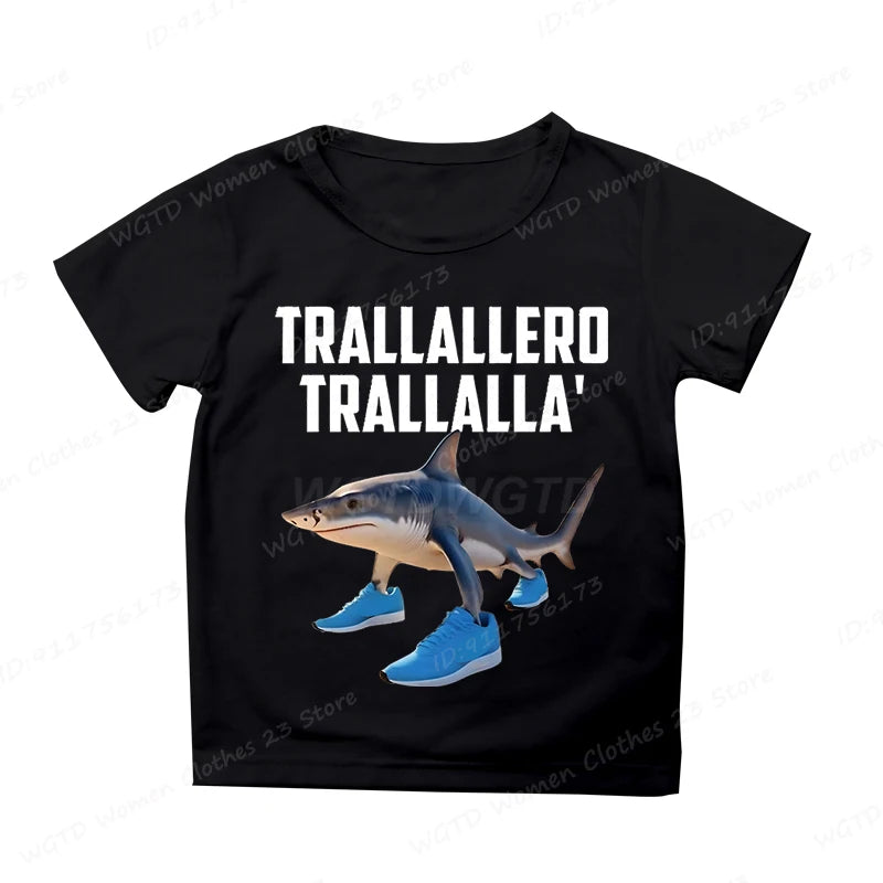 Cappuccino Assassino Schwarzes Kinder-T-Shirt