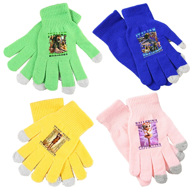 Italienische Brainrot Kinderhandschuhe