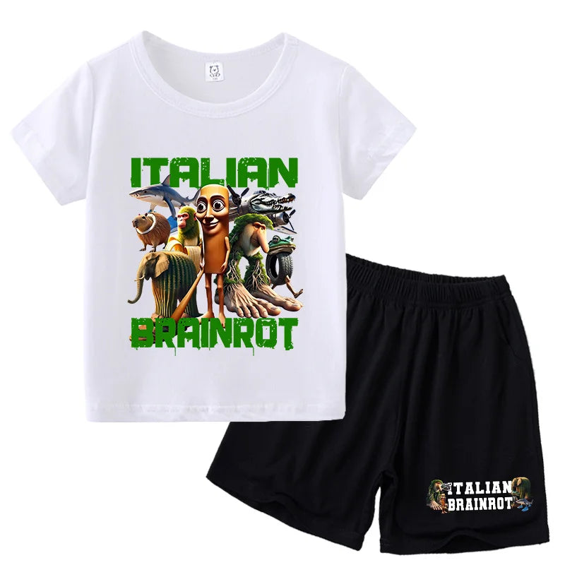 Italien brianrot Shorts und T-Shirts