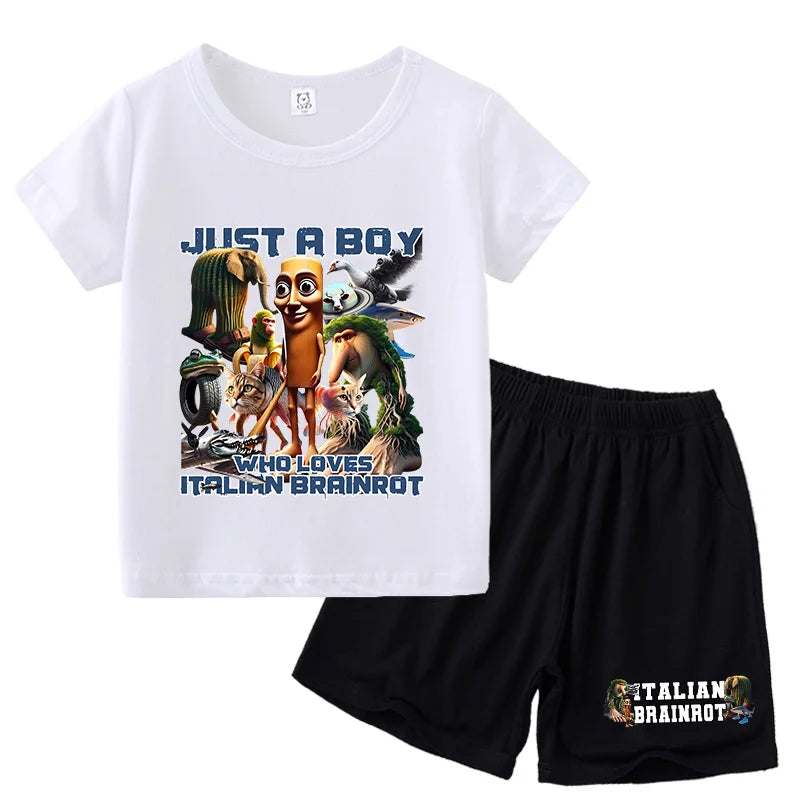 Italien brianrot Shorts und T-Shirts