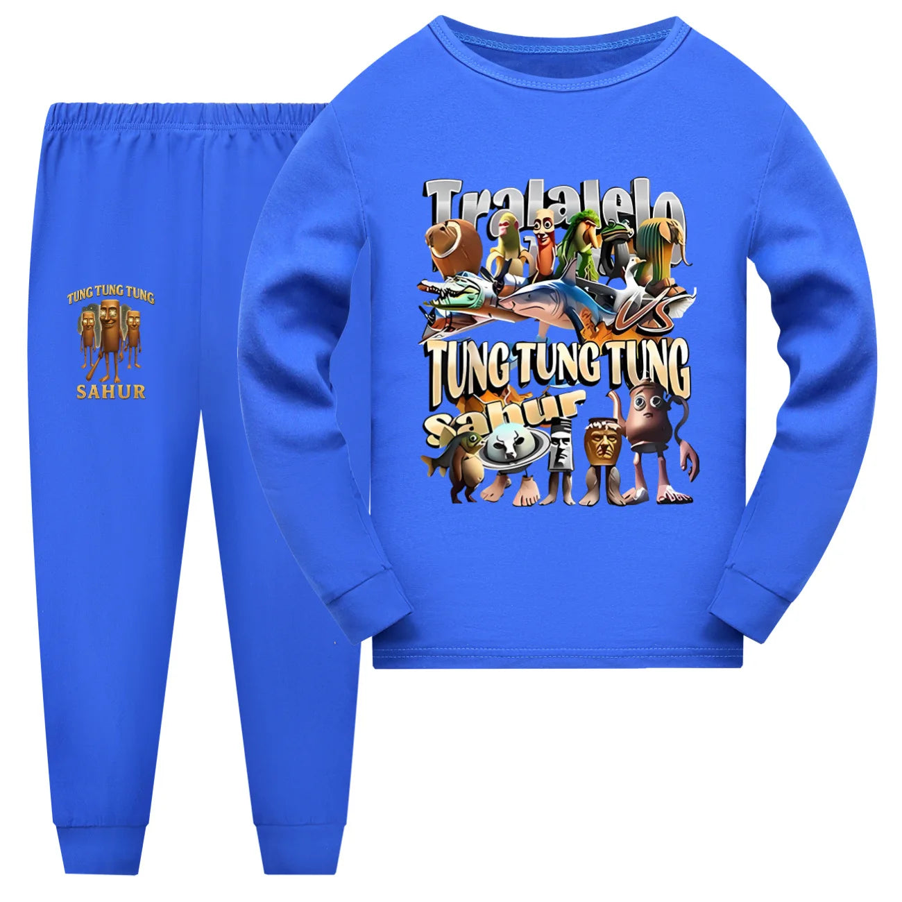 Brainrot børnepyjamas med lange ærmer