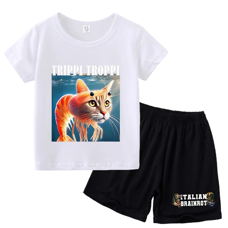 Italien brianrot Shorts und T-Shirts