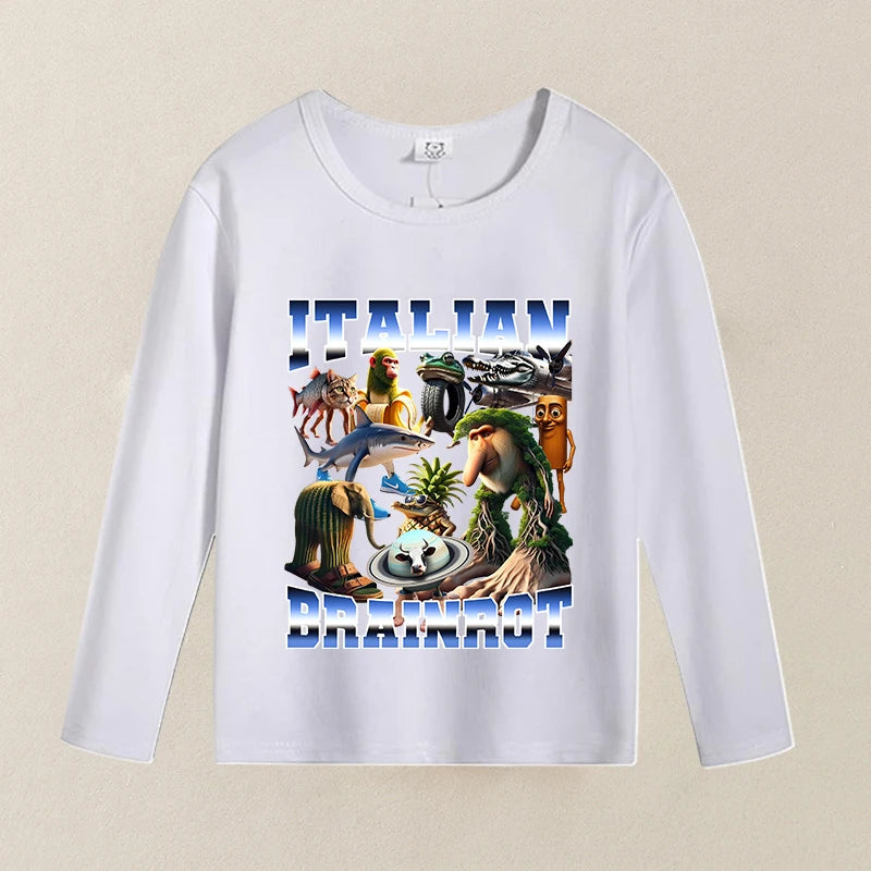 Brainrot Langarm-T-Shirt