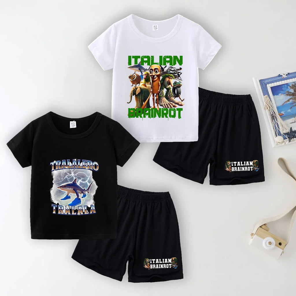 Italien brianrot Shorts und T-Shirts