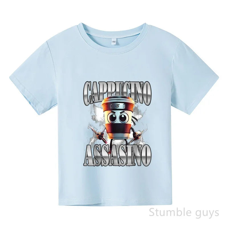 Assassino Cappuccino Unisex Kinder T-Shirt