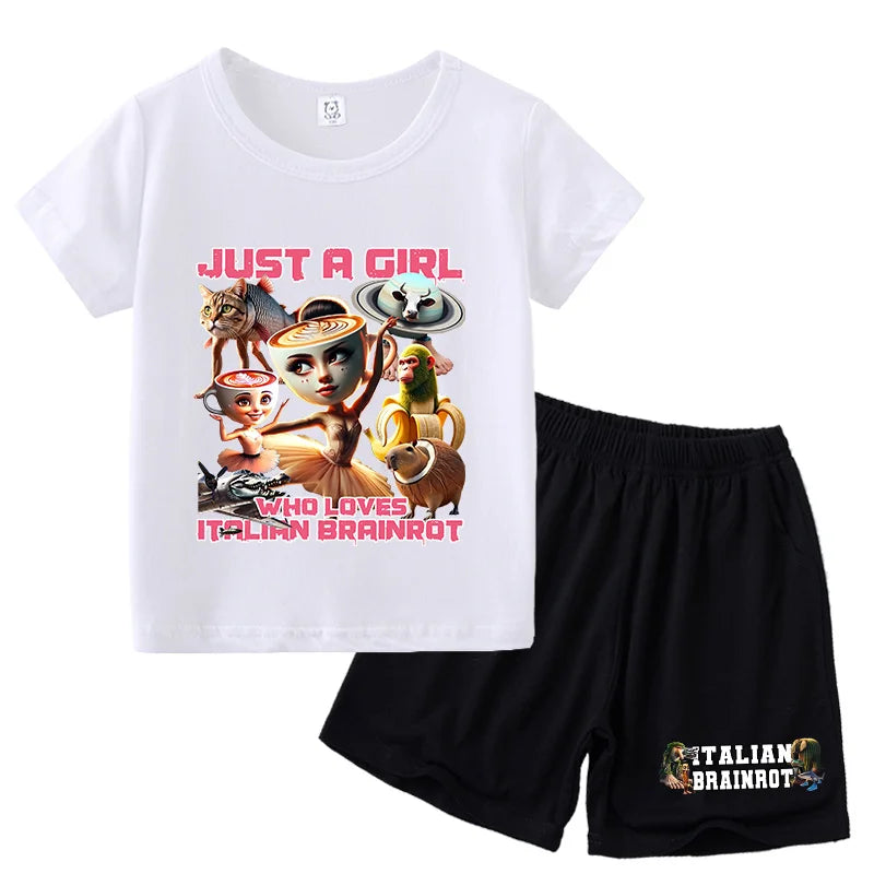Italien brianrot Shorts und T-Shirts
