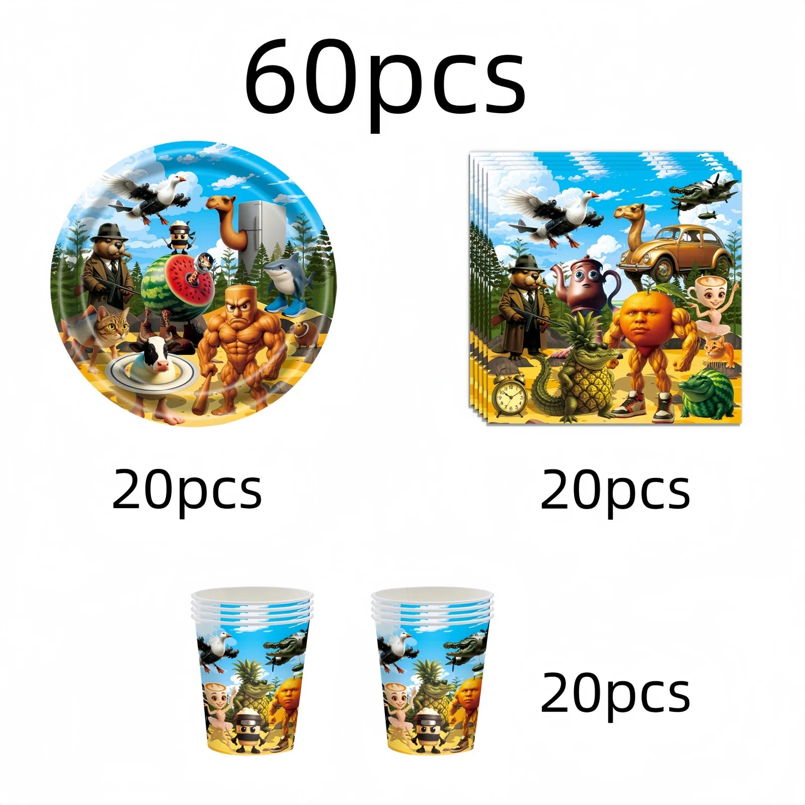 Brainrot Fødselsdagspynt