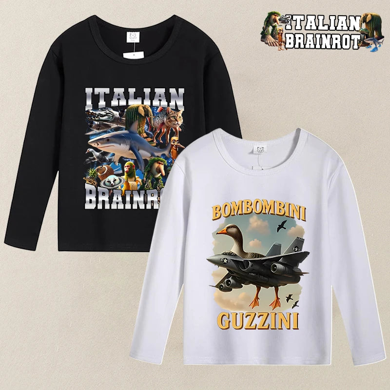Brainrot Langarm-T-Shirt