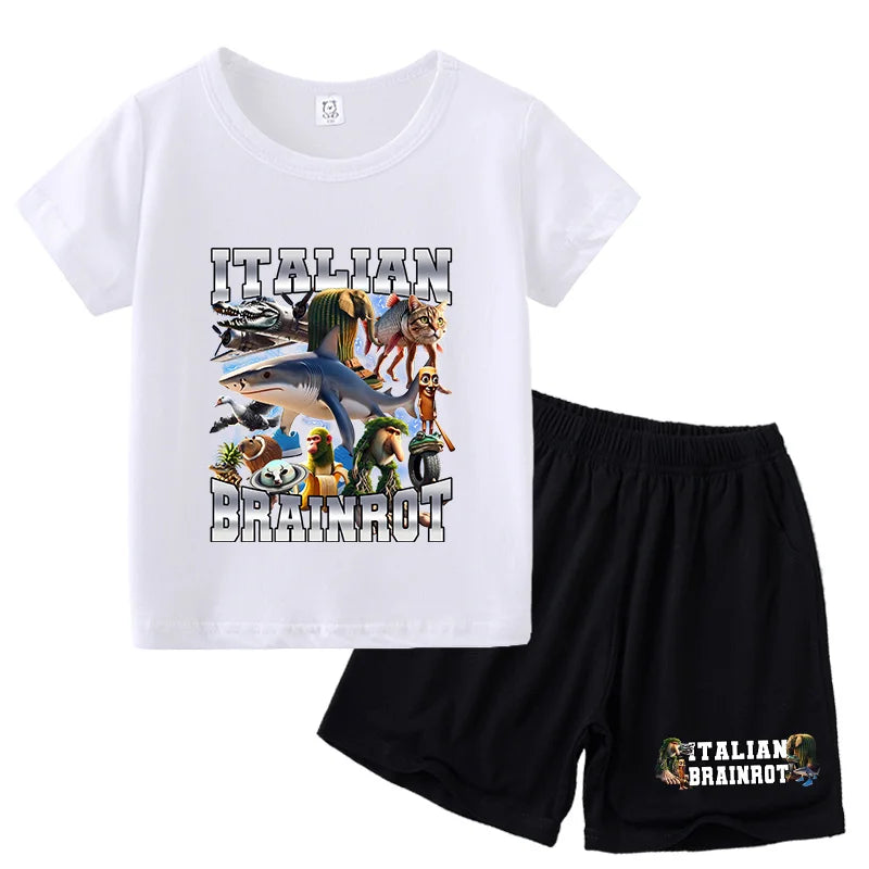 Italien brianrot Shorts und T-Shirts