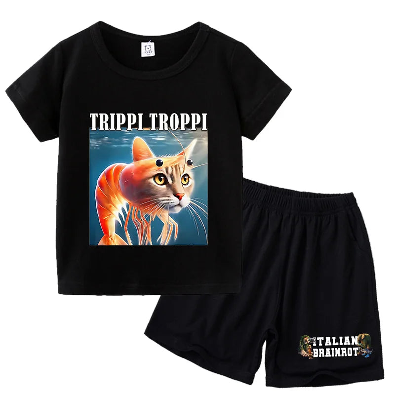Italien brianrot Shorts und T-Shirts