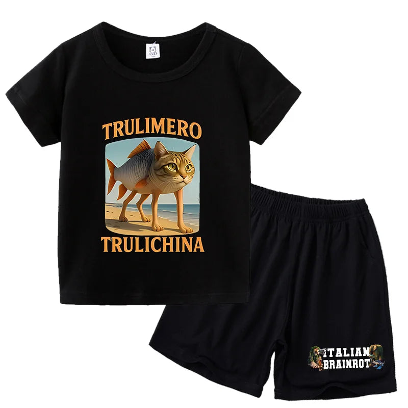 Italien brianrot Shorts und T-Shirts