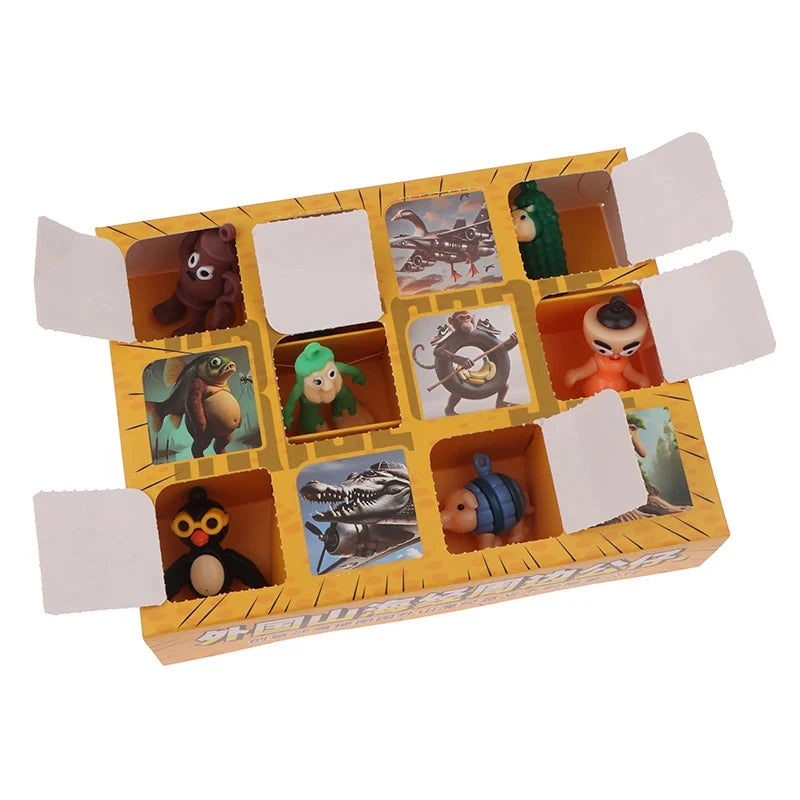 Adventskalender mit 12 Stück Italien Brainrot Figuren