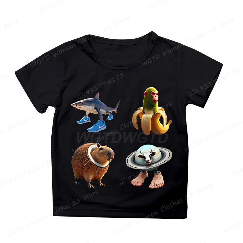 Cappuccino Assassino Schwarzes Kinder-T-Shirt