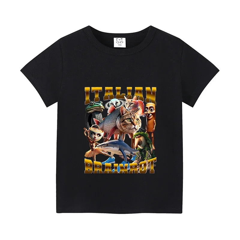 Brainrot T-Shirt Kinder – Alle lustigen Charaktere