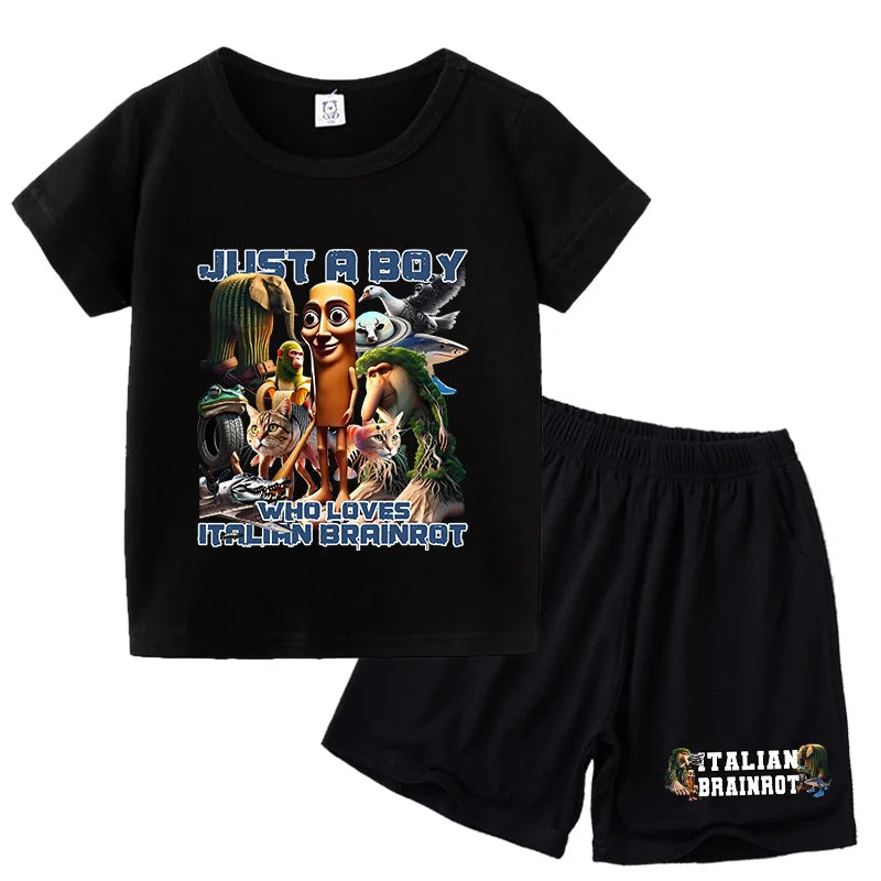 Italien brianrot Shorts und T-Shirts